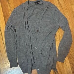 J. Crew Charcoal grey Merino Wool Cardigan for women